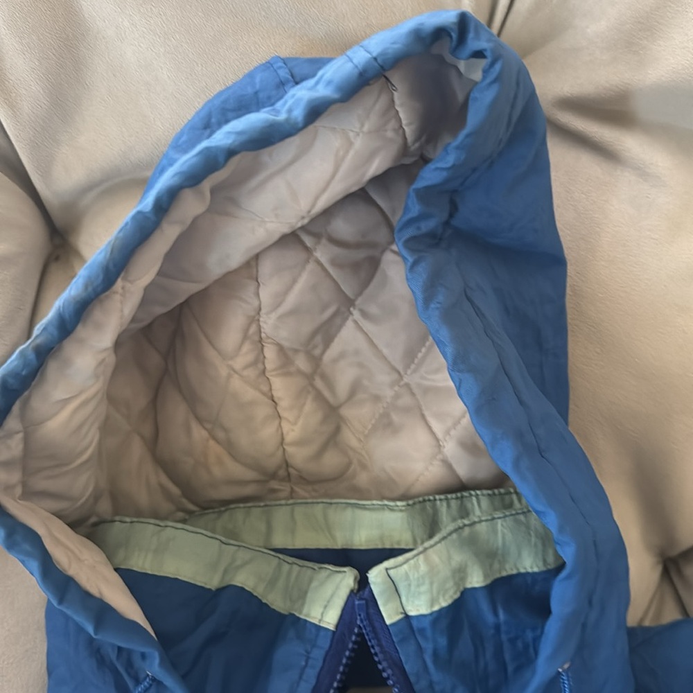 LA DODGERS 90s STARTER PUFFER 1/2 JACKET SIZE. L BLUE, GREY MLB BASEBALL VINTAGE - Picture 7 of 8